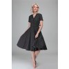 Collectif retro šaty Caterina - Mini Polka Dot - Black