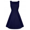 Collectif Hepburn Doll Dress - Navy