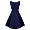 Collectif Hepburn Doll Dress - Navy