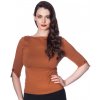 Banned Retro top Addicted - Brown