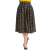 Banned Retro Adore Her Skirt - Navy & Mustard