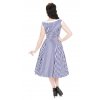 H&R London retro šaty Blue Stripe Hepburn