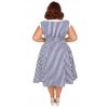 H&R London  Blue Stripe Hepburn Dress