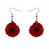 Poppy Field Erstwilder Drop Earrings - Red