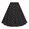 Megan Rainbow Polka Dot Swing Skirt 2
