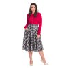 WINTER CHECK SWING SKIRT 2