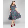 Caterina Lake Check Swing Dress 1