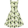 Hepburn Atomic Harlequin Swing Dress 2