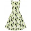 Hepburn Atomic Harlequin Swing Dress 2