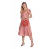 ROW BOAT DATE CHECK SWING DRESS 1