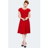 Victoria Red Flutter Sleeve Dress 1