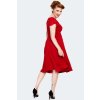 Victoria Red Flutter Sleeve Dress 5