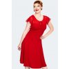 Victoria Red Flutter Sleeve Dress 3