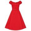 Blanche Swing Dress Red 3