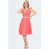 Chacha Flare dress Coral 1