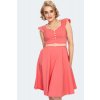 Chacha Flare dress Coral 2