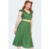 Presley Polka Dot Wide Collar Flare Dress 1