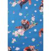 Amanda Swing Dress in Blue with Red Panda 4