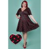 Matilda Heart Print Knit Wrap Dress 4