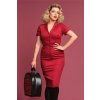 Caterina Pencil Dress Wine 3