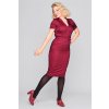 Caterina Pencil Dress Wine 4