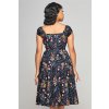 Dolores Hollyhocks Hooray Swing Dress 6