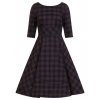 PEEBLES 50'S DRESS Navy 6