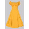Dolores Mustard Plain Doll Dress 2