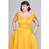 Dolores Mustard Plain Doll Dress 3