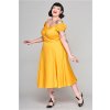 Dolores Mustard Plain Doll Dress 5