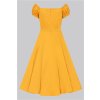 Dolores Mustard Plain Doll Dress 6
