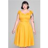 Dolores Mustard Plain Doll Dress 1