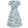 Lyra Mini Dress Blue Tits 1