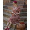Matilda in Library Book & Cat Knit Wrap Dress 3