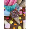 Sprinkles Ice Cream Cake Cone Erstwilder Brooch
