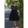 Dolly & Dotty šaty Darlene - Black & White Polka