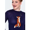 Fleur Fox Embroidered Knitted Sweater 3