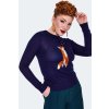 Fleur Fox Embroidered Knitted Sweater 4