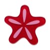 Red Starfish Simplified Mini Brooch 1