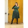Paris Sparkle Swing Dress in Green 2