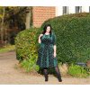Paris Sparkle Swing Dress in Green 4