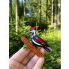 The Persistent Pileated Woodpecker Erstwilder Brooch