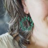 EEDB120 Wreath Drop Earrings – Teal (1)