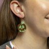 EEDG107 Poison Apple Drop Earrings Glow in the Dark