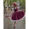 Patti Pinafore Dress Burgundy 16