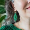 Long Bauble Drop Earrings Green 3.jpg