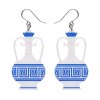 Amphora Drop Earrings White 2