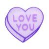 Candy Heart Purple 1