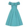 Lila Polka Dot Swing Dress 5