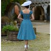Lila Polka Dot Swing Dress 2